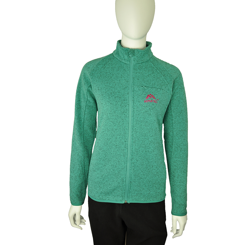 New Arrival China Sweater Knit Fleece Jacket -
 HIMATEC green – DONGFANG