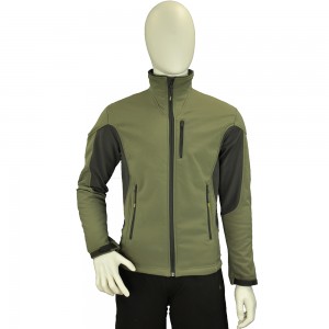 GREEN STITCHING SOFTSHELL