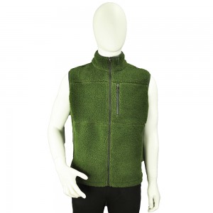 GREEN LAMB WOOL VEST